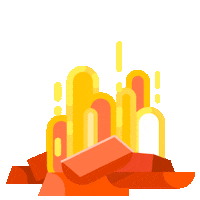 space fire Sticker by kurzgesagt