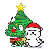 Decorate Christmas Tree Sticker by Sappy Seals