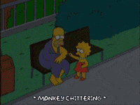 homer simpson park bench GIF