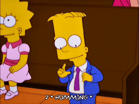 happy bart simpson GIF