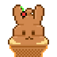 Pixel Shitting Sticker by Poopies.io