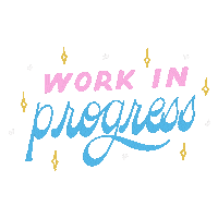 Work Progress Sticker by Maggie Chen
