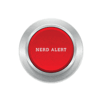 carfen nerd geek smart button Sticker