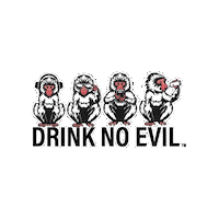 Drinknoevil Sticker by Snow Monkey