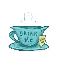 alexandraesteves777 madhatter kcal teaparty drinkme Sticker