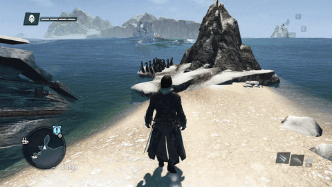 scare penguins GIF