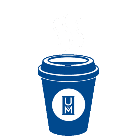 memphis tigers coffee Sticker by uofmreslife