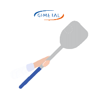 gimetal pizza pizza peel gimetal gi metal Sticker