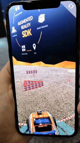 wikitude unity car usa race GIF