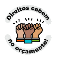 Direitos No Sticker by Inesc - Instituto de estudos socioeconômicos