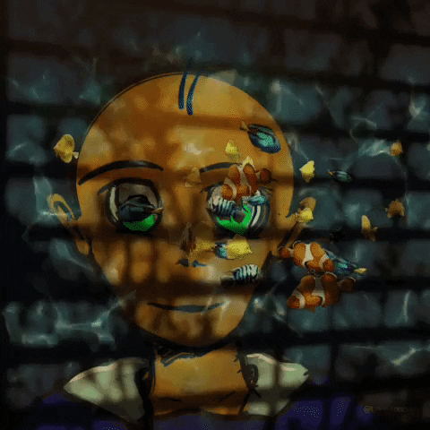 transgreaser water thinking fish person GIF