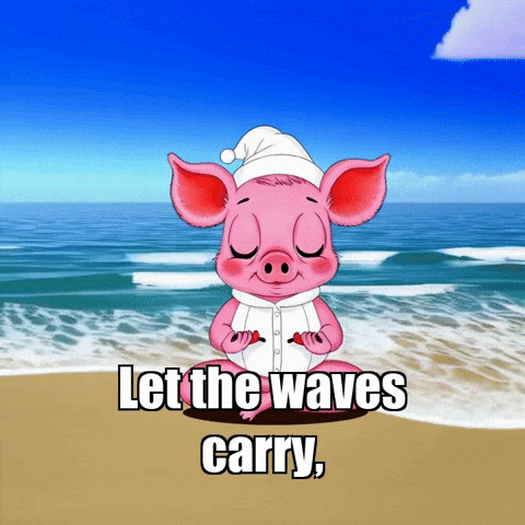 Ocean Waves GIF by The Pigasso