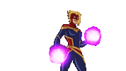 captain marvel Sticker by Leroy Patterson