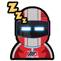 Tired Sleep Sticker by MotoAmerica