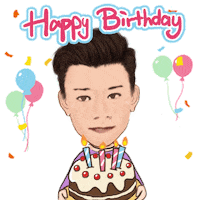 Happy Birthday Greet Sticker