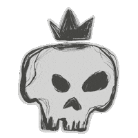 Crown Skull Sticker