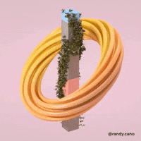 randycano trippy flowers colors plants GIF