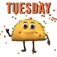 Robot Tuesday Sticker by Krikey AI