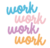 Work Trabajar Sticker