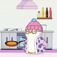 Breakfast Cooking GIF by Pudgy Penguins