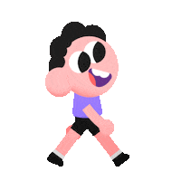 rossplaskow happy walking walk cute happy Sticker