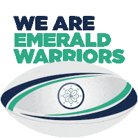 Rugby Navy Sticker by Emerald Warriors RFC