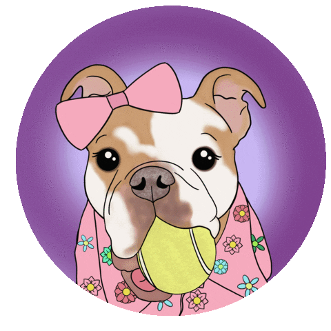 Play Ball Dog Sticker
