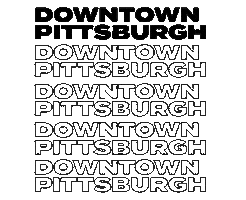 DowntownPitt pittsburgh pennsylvania downtown pgh Sticker