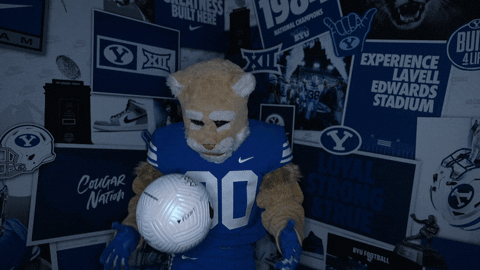 Cosmo Go Cougs GIF by BYU Cougars