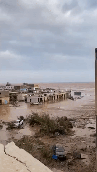 Local Surveys Devastation in Derna After Flood