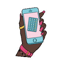 Birth Control Cell Phone Sticker by Bedsider