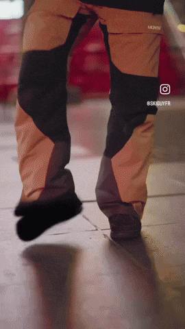 skiguyfr black yellow ski transformation GIF