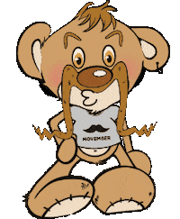 Moustache Gus Sticker by Oxytalis