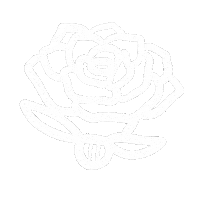 White Rose Flower Sticker