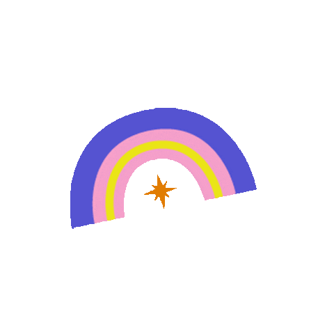 Rainbow Sticker by Hello Fears
