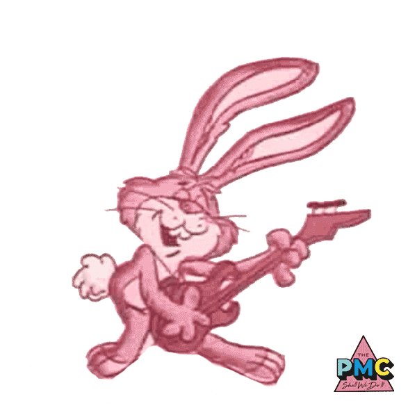 Easter Bunny Dancing Sticker by Vivid People Party