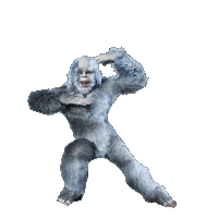 eurobahn party dancing yeti jeti Sticker