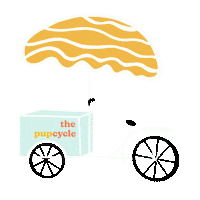thepupcycle jacksonville tricycle jacksonville florida dog ice cream Sticker