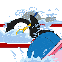 Olympic Games Swimming Sticker by Pudgy Penguins