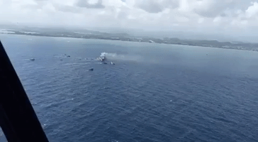 Aerial Footage of Caribbean Fantasy Rescue Mission