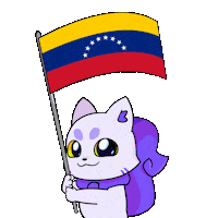 Flag Venezuela Sticker by Lucky Kat Studios