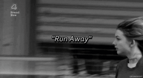run away go go go GIF