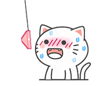 Cute Cat Sticker by KIKI