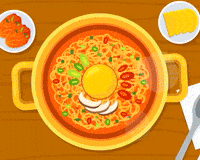 Dinner Eating GIF by Tomtomi