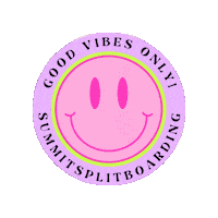 Happy Good Vibes Sticker by summitsplitboarding