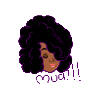 Afro Mua Sticker