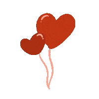 I Love You Hearts Sticker by Demic