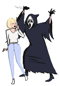 Horror Scream Sticker