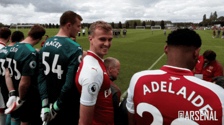 rob holding smile GIF by Arsenal