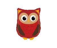 Party Owl Sticker by Grabo Srl